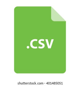 CSV File Format Icon - Vector