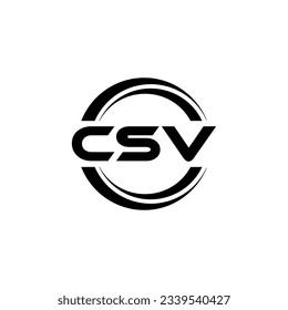 CSV Logo Design, Inspiration für eine einzigartige Identität. Modernes Eleganz und kreatives Design. Markieren Sie Ihren Erfolg mit dem Markieren dieses Logos.