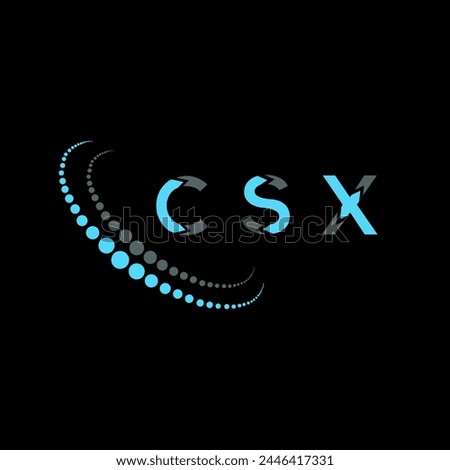 CSX letter logo abstract design. CSX unique design. CSX.

