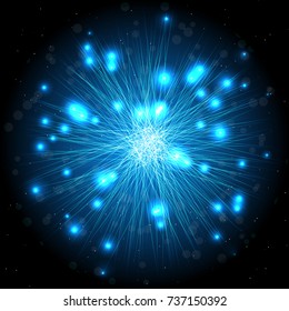 ct background - illustration of big explosion, catastrophe. Big bang.