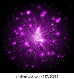 ct background - illustration of big explosion, catastrophe. Big bang.