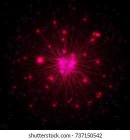 ct background - illustration of big explosion, catastrophe. Big bang.