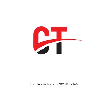 Ct Letter Initial Logo Design Template Stock Vector (Royalty Free ...