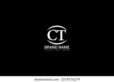 CT Letter Initial Logo Design Template Vector Illustration