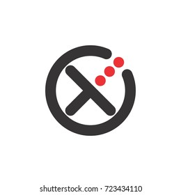 CT letter logo design