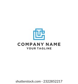 CT letter logo design vector illustration	