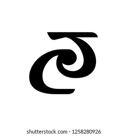 ct letter vector logo