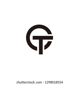 ct letter vector logo. gt letter vector logo