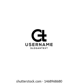 CT logo concept black and white
