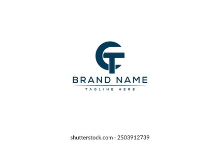 Logotipo de CT Diseño Plantilla Vector Elemento de marca gráfica.