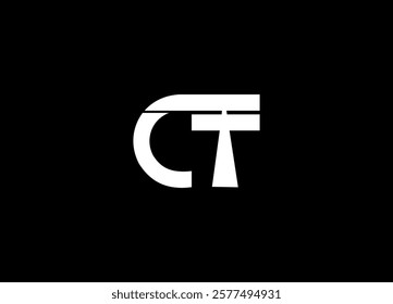 ct Logo Design Template Vector Graphic Branding Element.
