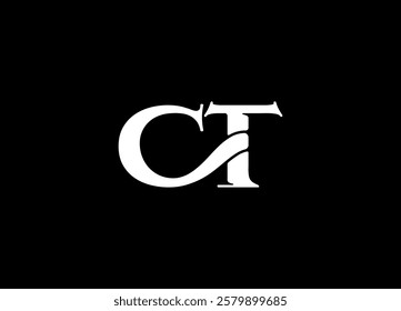 CT logo desing and monogram logo