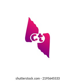 CT Logo Lowercase Letter Initial Logo Design Template Vector Illustration for your company