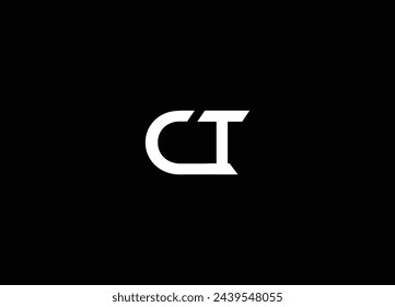 Plantilla de vector de diseño de logotipo de letra de monograma de TC