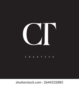CT Monogram Logo Minimal Elegant
