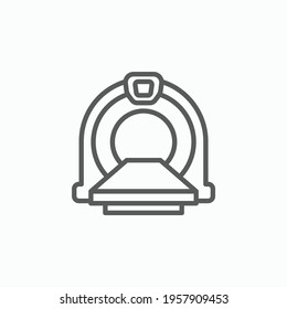 CT scan icon, MRI scan vector