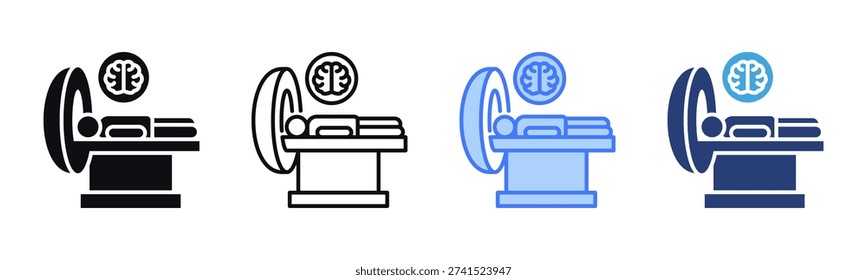 Ct Scan icon sheet multiple style collection