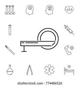 CT Scan line icon. Set of medicine tools icons. Web Icons Premium quality graphic design. Signs, outline symbols collection, simple icons for websites, web design, mobile app on white background