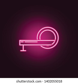 CT Scan neon icon. Elements of Medecine set. Simple icon for websites, web design, mobile app, info graphics