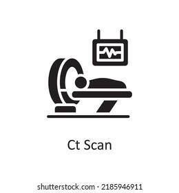 Ct Scan vector solid Icon Design illustration. Miscellaneous Symbol on White background EPS 10 File