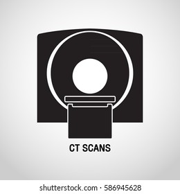 CT scans medical vector logo icon design