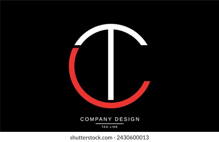 CT, TC Abstract Letters Logo Monogram Design Icon