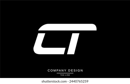 CT, TC Abstrakte Buchstaben Logo Monogramm Design Vektor