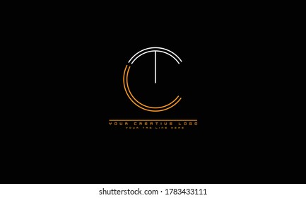 CT TC C T Abstract Vector Logo Monogram Template