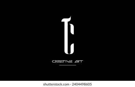 CT, TC, C, T abstract letters logo monogram