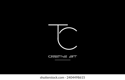 CT, TC, C, T abstract letters logo monogram
