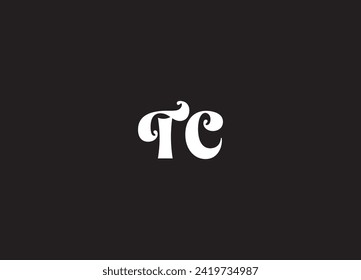 CT, TC, C, T abstract letters logo 