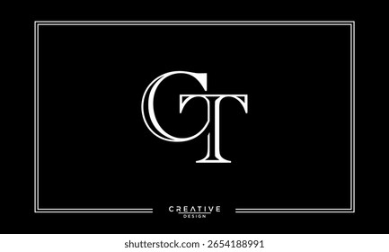 CT, TC, C, T, Abstract Letters Logo Monogram