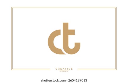 CT, TC, C, T, Abstract Letters Logo Monogram