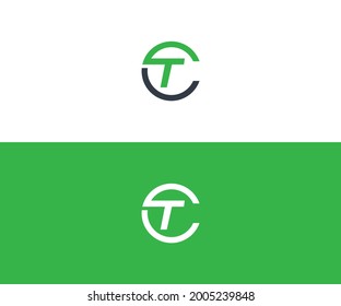 CT TC LETTER LOGO DESIGN VECTOR 