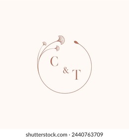 CT wedding monogram logo designideas as inspiration