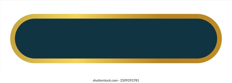 CTA button template with golden frame.