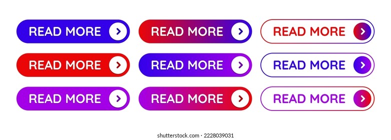 CTA buttons: Read more, color and gradient.