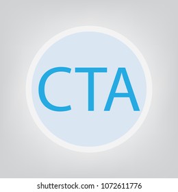 CTA (Call To Action) acronym- vector illustration