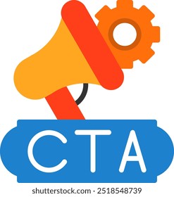 Cta Flat Vector Icon Design