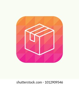 Ctates and packaging vector pictogram