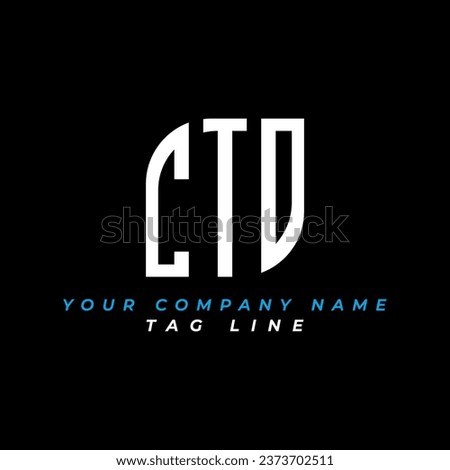 CTD letter logo creative design with vector graphic, Abc simple and modern logo design. Pro Vector