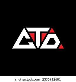Diseño del logotipo de la letra del triángulo CTD con forma de triángulo. Monograma de diseño del logotipo del triángulo CTD. Plantilla de logotipo vectorial de triángulo CTD con color rojo. Logo triangular CTD Diseño sencillo, elegante y lujoso.
