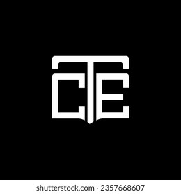 CTE abstract monogram logo design. CTE monogram, minimalist, triangle, hexagon, unique modern flat abstract logo design
 svg