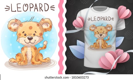 Cte baby leopard - idea for print t-shirt svg