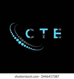CTE letter logo abstract design. CTE unique design. CTE.
 svg