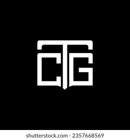 CTG abstract monogram logo design. CTG monogram, minimalist, triangle, hexagon, unique modern flat abstract logo design