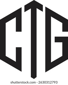 CTG Hexagonal Monogram Logo Design