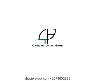 CTH letters logo. Vector design.