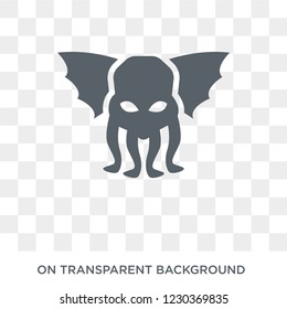 Cthulhu icon. Trendy flat vector Cthulhu icon on transparent background from Fairy Tale collection. 