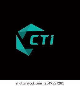 Logotipo de letra criativa minimalista. CTI vetor exclusivo iniciais alfabeto letra logotipo design 
